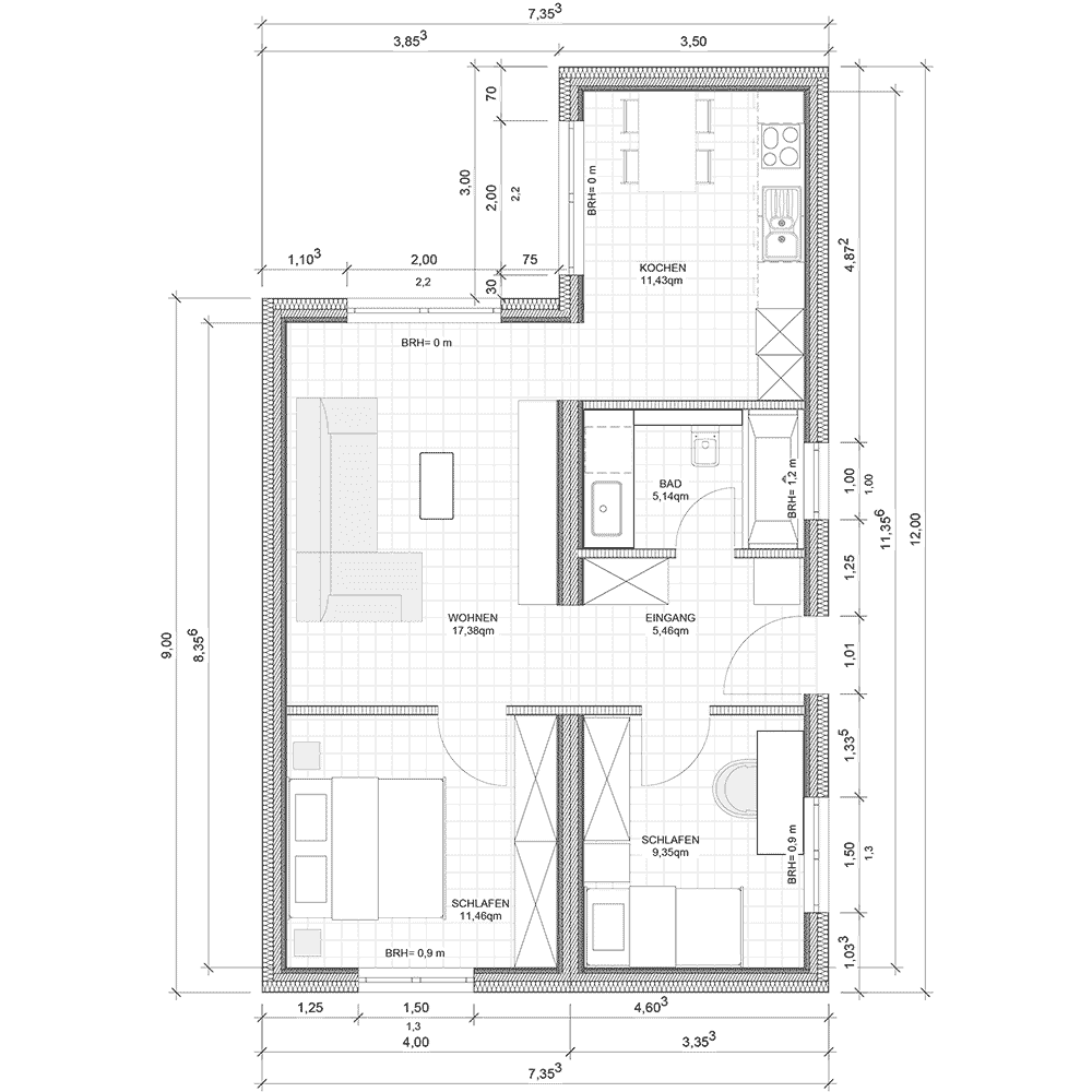 Kompakt  Modulhaus C-1